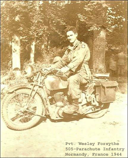 Private Wesley Forsythe Normandy, France 1944.